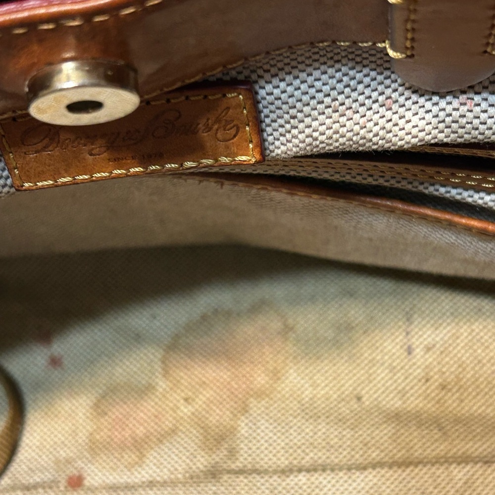 Dooney Bourke Florentine Leather Large Zip Barlow Satchel - Picture 13 of 16